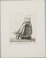 KG 08849
<br/>
Kof zeylende by de wind
<br/>
<em>Groenewegen, Gerrit (1754-1826)</em>